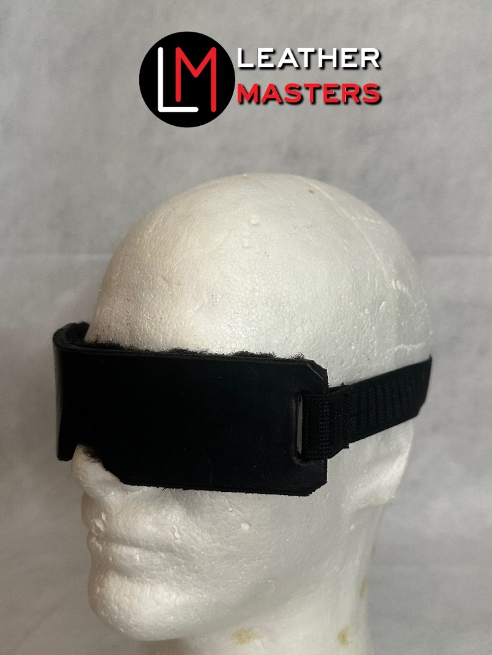 Leathermasters Padded Blindfold Adjustable  Plush fleece eye padding Handcrafted